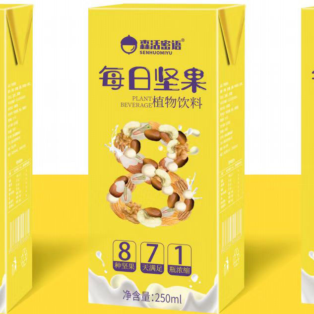 新疆森活密語(yǔ)每日?qǐng)?jiān)果植物飲料250ML利樂(lè)包廠家批發(fā)代理招商